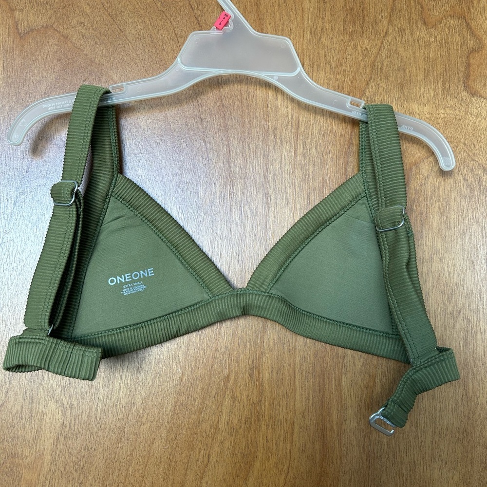 OneOne Olive Green Triangle Bikini Set